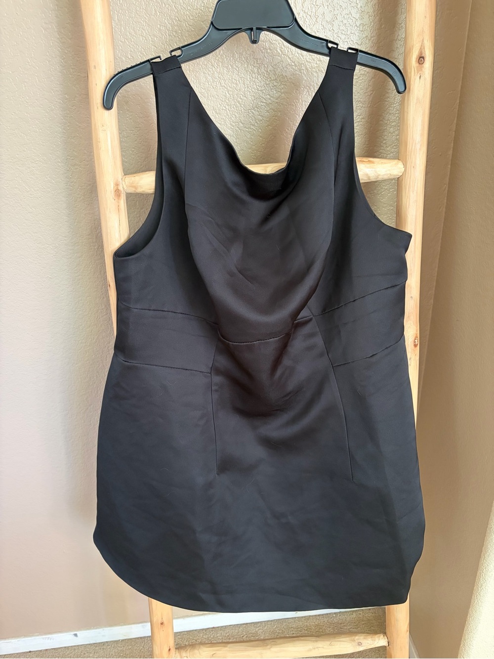 Fashion Nova Little Black Satin Dress